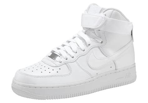 nike air force 1 white hoog|white air force 1 high top.